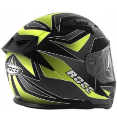 Kask motocyklowy ROCC 333 matowo-szary/neonowy