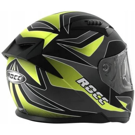 Kask motocyklowy ROCC 333 matowo-szary/neonowy