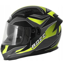 Kask motocyklowy ROCC 333 matowo-szary/neonowy
