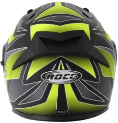 Kask motocyklowy ROCC 333 matowo-szary/neonowy