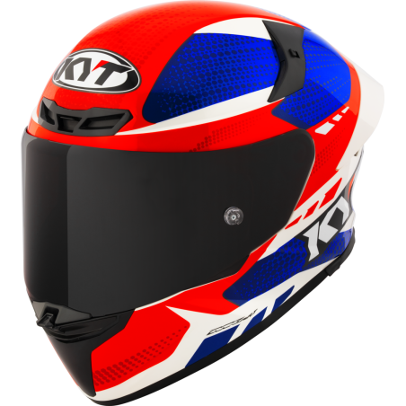 Kask motocyklowy KYT TT-REVO GEAR Niebieski/Czerwony