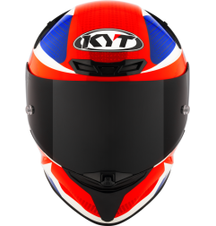 Kask motocyklowy KYT TT-REVO GEAR Niebieski/Czerwony