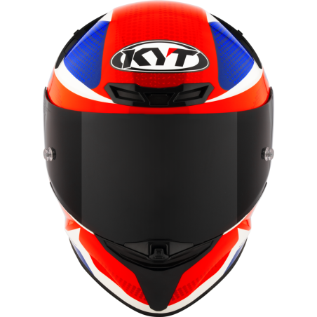 Kask motocyklowy KYT TT-REVO GEAR Niebieski/Czerwony