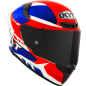 Kask motocyklowy KYT TT-REVO GEAR Niebieski/Czerwony Kask motocyklowy KYT TT-REVO GEAR Niebieski/Czerwony