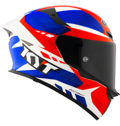 Kask motocyklowy KYT TT-REVO GEAR Niebieski/Czerwony