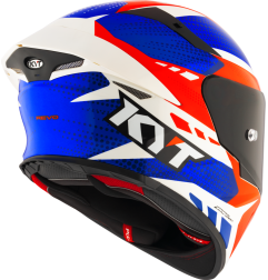 Kask motocyklowy KYT TT-REVO GEAR Niebieski/Czerwony