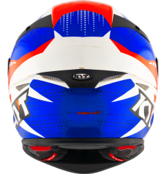 Kask motocyklowy KYT TT-REVO GEAR Niebieski/Czerwony