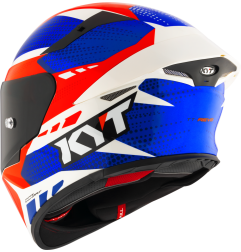 Kask motocyklowy KYT TT-REVO GEAR Niebieski/Czerwony