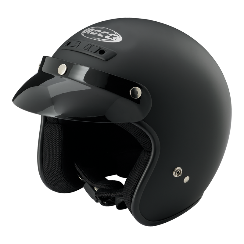 Kask motocyklowy ROCC Classic czarny matowy