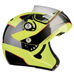 Kask motocyklowy LAZER MONACO Window Pure Glass żółty/antracytowy/pomarańczowy fluo
