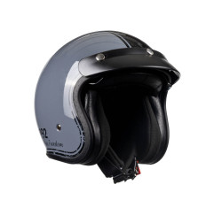 Kask motocyklowy otwarty retro ROXAR CLASSIC '92 szaro-czarny