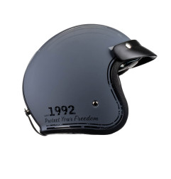 Kask motocyklowy otwarty retro ROXAR CLASSIC '92 szaro-czarny