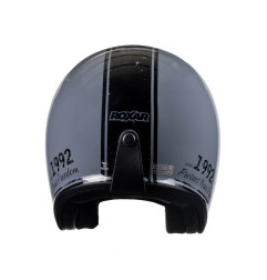 Kask motocyklowy otwarty retro ROXAR CLASSIC '92 szaro-czarny
