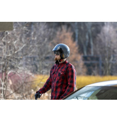 Kask motocyklowy otwarty retro ROXAR CLASSIC '92 szaro-czarny