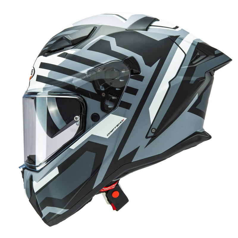 CABERG PROMOCJA KASK INTEGRALNY Z BLENDĄ MODEL DRIFT EVO II HORIZON KOLOR SZARY/CZARNY/BIAŁY MAT ROZMIAR XL (PINLOCK W ZESTAWIE)