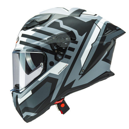 CABERG PROMOCJA KASK INTEGRALNY Z BLENDĄ MODEL DRIFT EVO II HORIZON KOLOR SZARY/CZARNY/BIAŁY MAT ROZMIAR XL (PINLOCK W ZESTAWIE)