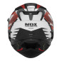 NOX PROMOCJA KASK INTEGRALNY (FULL FACE) Z BLENDĄ N304S CARVER KOLOR CZARNY/BIAŁY/CZERWONY ROZMIAR XL