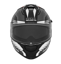 NOX PROMOCJA KASK INTEGRALNY (FULL FACE) Z BLENDĄ N304S CARVER KOLOR CZARNY/BIAŁY/CZERWONY ROZMIAR XXL
