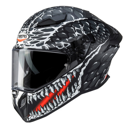 CABERG KASK INTEGRALNY Z BLENDĄ MODEL DRIFT EVO II CROK KOLOR CZARNY/BIAŁY/CZERWONY MAT ROZMIAR XL (PINLOCK W ZESTAWIE)