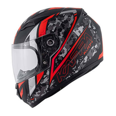 KAPPA KASK KJ04 EVO PROX JUNIOR INTEGRALNY FULLFACE KOLOR / CZARNY / CZERWONY FLUO MATT ROZMIAR 54 / XL (HOMOLOGACJA ECE 22R06)