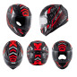KAPPA KASK KJ04 EVO PROX JUNIOR INTEGRALNY FULLFACE KOLOR / CZARNY / CZERWONY FLUO MATT ROZMIAR 54 / XL (HOMOLOGACJA ECE 22R06)