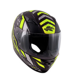 KAPPA KASK KJ04 EVO PROX JUNIOR INTEGRALNY FULLFACE KOLOR / CZARNY / ŻÓŁTY FLUO MATT ROZMIAR 52 / L (HOMOLOGACJA ECE 22R06)