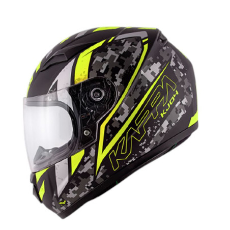 KAPPA KASK KJ04 EVO PROX JUNIOR INTEGRALNY FULLFACE KOLOR / CZARNY / ŻÓŁTY FLUO MATT ROZMIAR 54 / XL (HOMOLOGACJA ECE 22R06)