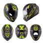 KAPPA KASK KJ04 EVO PROX JUNIOR INTEGRALNY FULLFACE KOLOR / CZARNY / ŻÓŁTY FLUO MATT ROZMIAR 54 / XL (HOMOLOGACJA ECE 22R06)
