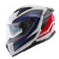 KAPPA KASK KV52 KRONOS INTEGRALNY Z BLENDĄ KOLOR BIAŁY CZERWONY NIEBIESKI CARBON LOOK ROZMIAR 56 / S (HOMOLOGACJA ECE 22R06)