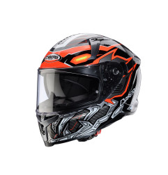 CABERG KASK INTEGRALNY AVALON X GURKHA KOLOR CZARNY/SZARY/POMARAŃCZOWY FLUO ROZMIAR S