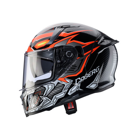 CABERG KASK INTEGRALNY AVALON X GURKHA KOLOR CZARNY/SZARY/POMARAŃCZOWY FLUO ROZMIAR L