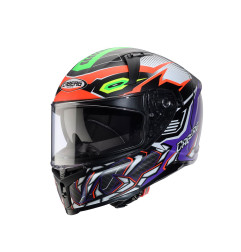 CABERG KASK INTEGRALNY AVALON X GURKHA KOLOR CZARNY MAT/POMARAŃCZOWY/FIOLETOWY ROZMIAR S