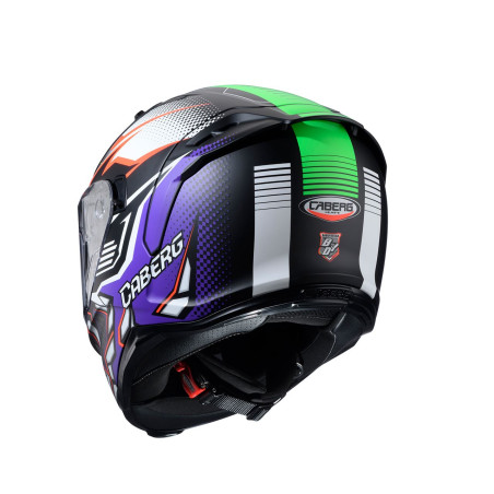 CABERG KASK INTEGRALNY AVALON X GURKHA KOLOR CZARNY MAT/POMARAŃCZOWY/FIOLETOWY ROZMIAR L