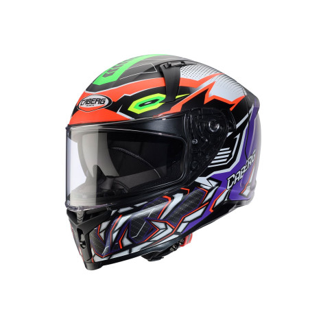 CABERG KASK INTEGRALNY AVALON X GURKHA KOLOR CZARNY MAT/POMARAŃCZOWY/FIOLETOWY ROZMIAR L