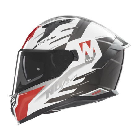 NOX PROMOCJA KASK INTEGRALNY (FULL FACE) Z BLENDĄ N401 CROWER KOLOR CZARNY/CZERWONY/BIAŁY ROZMIAR XL