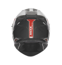 NOX PROMOCJA KASK INTEGRALNY (FULL FACE) Z BLENDĄ N401 CROWER KOLOR CZARNY/CZERWONY/BIAŁY ROZMIAR XXL