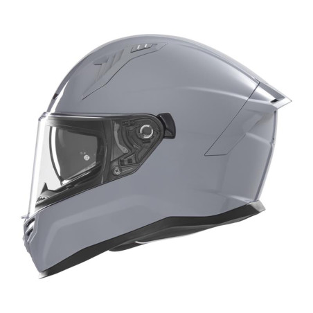 NOX PROMOCJA KASK INTEGRALNY (FULL FACE) Z BLENDĄ N401 SOLID KOLOR SZARY POŁYSK ROZMIAR L