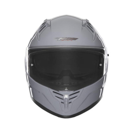 NOX PROMOCJA KASK INTEGRALNY (FULL FACE) Z BLENDĄ N401 SOLID KOLOR SZARY POŁYSK ROZMIAR XL