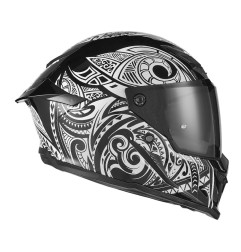 EXKLUSIV WYPRZEDAŻ KASK INTEGRALNY GOLIATH MAORI KOLOR CZARNY/BIAŁY ROZMIAR M (DODATKOWA CIEMNA SZYBKA W ZESTAWIE)