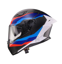 CABERG 2026 KASK INTEGRALNY Z BLENDĄ MODEL DRIFT EVO II CARBON MSPORT KOLOR CZARNY/NIEBIESKI/CZERWONY MAT ROZMIAR M