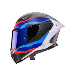 CABERG 2026 KASK INTEGRALNY Z BLENDĄ MODEL DRIFT EVO II CARBON MSPORT KOLOR CZARNY/NIEBIESKI/CZERWONY MAT ROZMIAR M