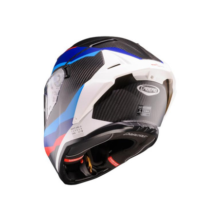 CABERG 2026 KASK INTEGRALNY Z BLENDĄ MODEL DRIFT EVO II CARBON MSPORT KOLOR CZARNY/NIEBIESKI/CZERWONY MAT ROZMIAR S