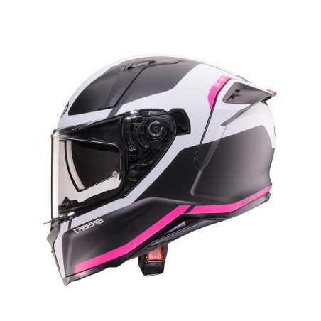 CABERG 2026 KASK INTEGRALNY Z BLENDĄ MODEL AVALON X PURE KOLOR CZARNY MAT/BIAŁY/FUKSJA (INTENSYWNY ODCIEŃ RÓŻOWEGO) ROZMIAR XS