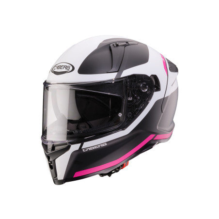 CABERG 2026 KASK INTEGRALNY Z BLENDĄ MODEL AVALON X PURE KOLOR CZARNY MAT/BIAŁY/FUKSJA (INTENSYWNY ODCIEŃ RÓŻOWEGO) ROZMIAR XS