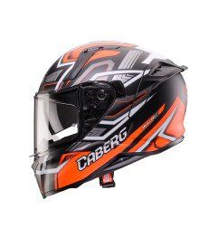 CABERG 2026 KASK INTEGRALNY Z BLENDĄ MODEL AVALON X BRAMA KOLOR CZARNY MAT/CZERWONY FLUO/SZARY ROZMIAR L