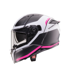 CABERG 2026 KASK INTEGRALNY Z BLENDĄ MODEL AVALON X PURE KOLOR CZARNY MAT/BIAŁY/FUKSJA (INTENSYWNY ODCIEŃ RÓŻOWEGO) ROZMIAR M