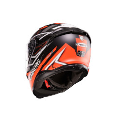 CABERG 2026 KASK INTEGRALNY Z BLENDĄ MODEL AVALON X BRAMA KOLOR CZARNY MAT/CZERWONY FLUO/SZARY ROZMIAR XL