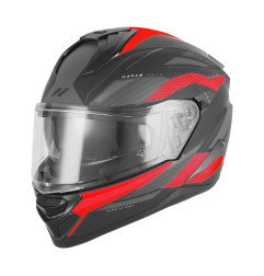 NOX KASK INTEGRALNY (FULL FACE) Z BLENDĄ N304S REVO KOLOR CZERWONY MAT/CZARNY ROZMIAR L