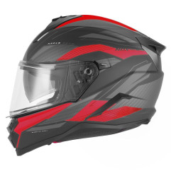 NOX KASK INTEGRALNY (FULL FACE) Z BLENDĄ N304S REVO KOLOR CZERWONY MAT/CZARNY ROZMIAR XXL