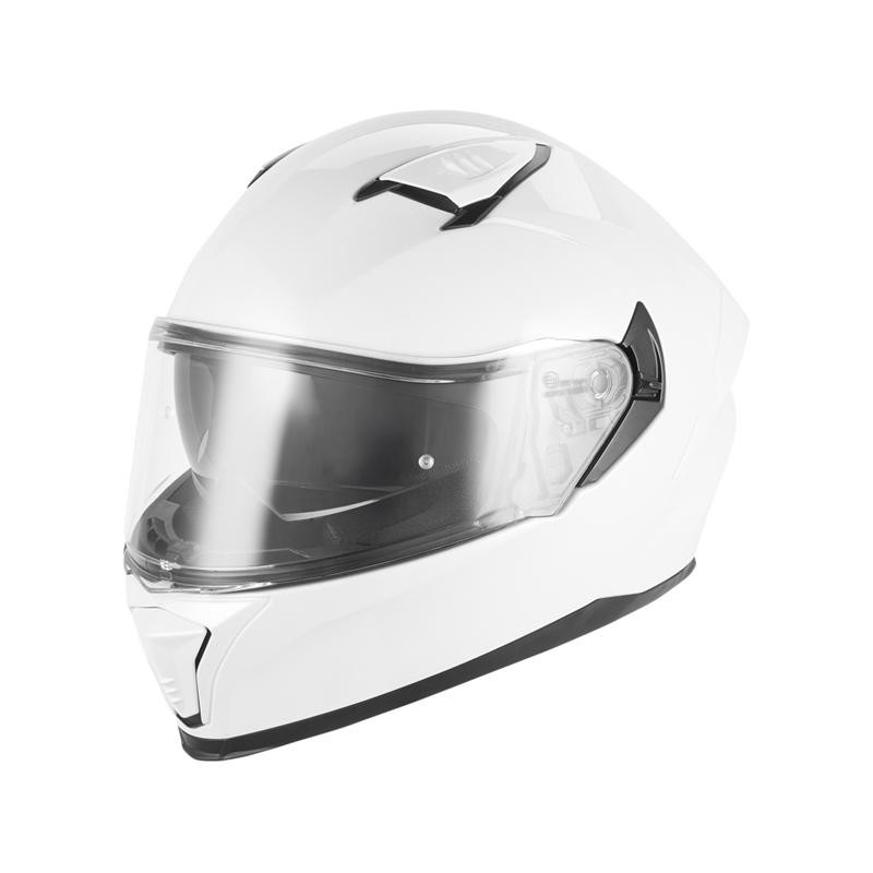 NOX KASK INTEGRALNY (FULL FACE) Z BLENDĄ N402 SOLID KOLOR BIAŁY POŁYSK ROZMIAR M